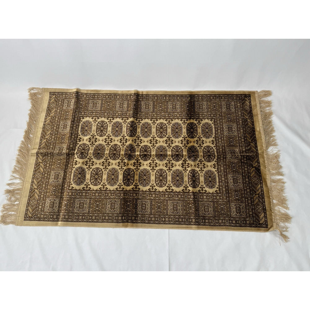 Vintage American Pacific Brown Tone Accent Scatter Rug Door Mat NWOT